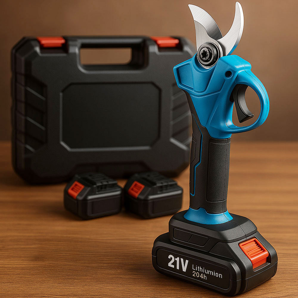 Akumulátorové elektrické nůžky + 2 baterie 21V